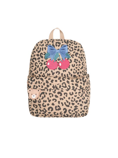 Leopard Cherry Backpack