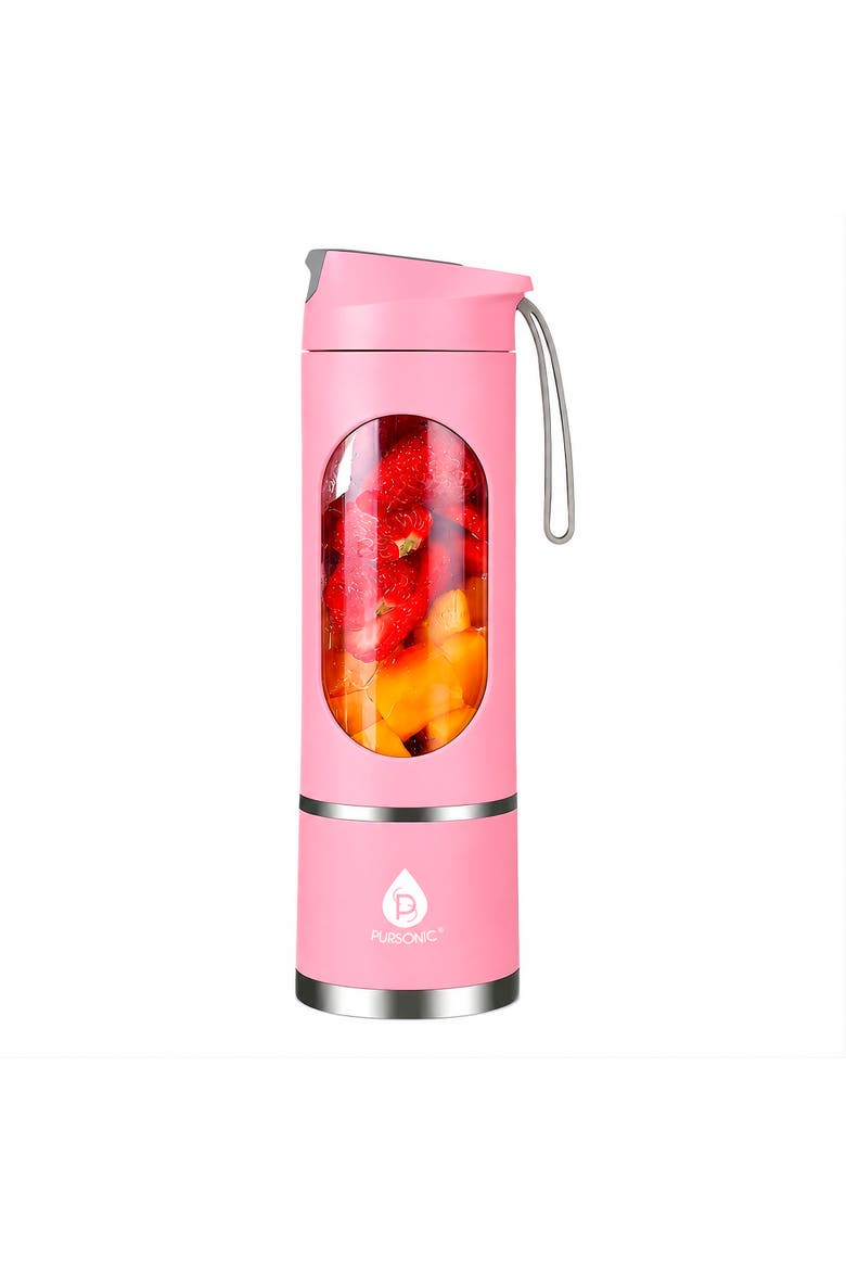 USB Portable Juicer & Blender Cup, Main, color, Pink