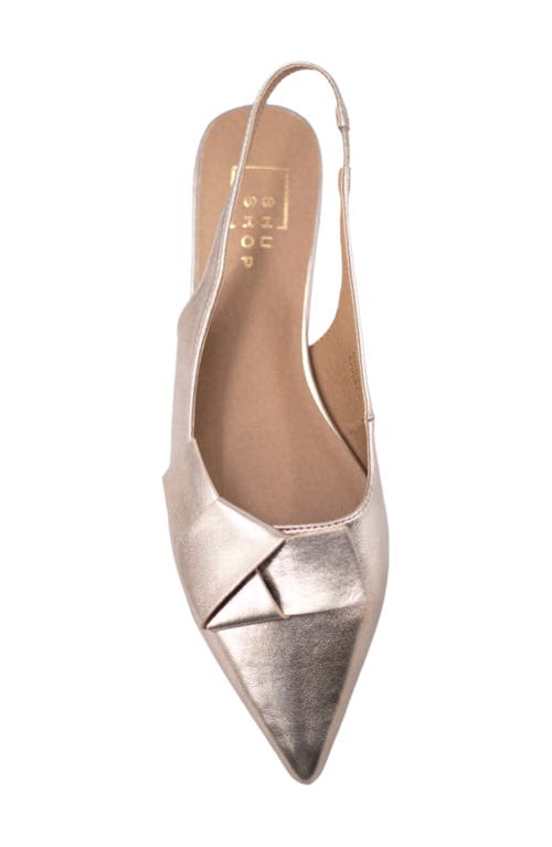 Shushop Audrey Pointed Toe Slingback Flat