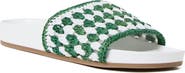 Loeffler Randall Henri Crochet Raffia Slide Sandal