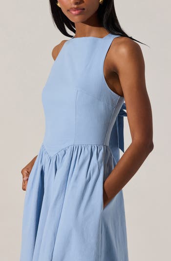 Bow Back A-Line Dress