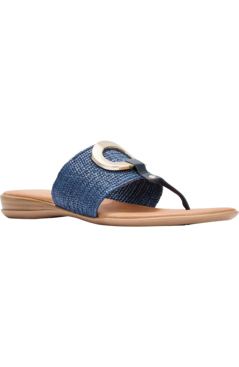 André Assous Nixi Slide Sandal, Main, color, Navy