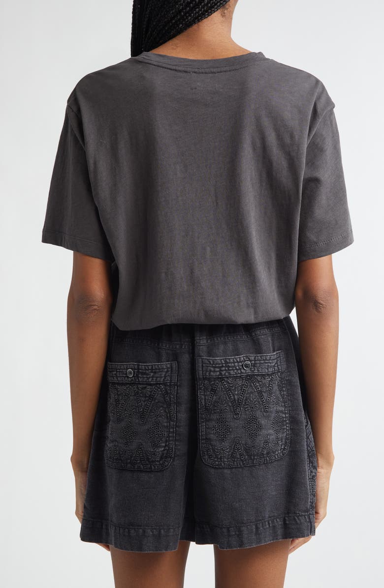 Isabel Marant Étoile Zewel Oversize Graphic T-Shirt, Alternate, color, Faded Black