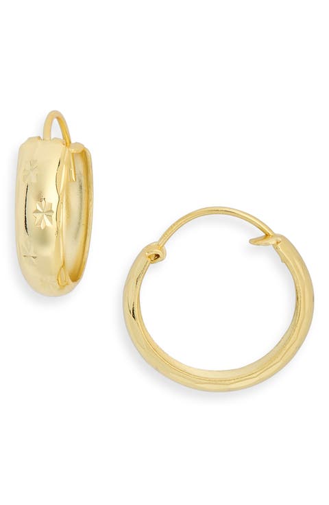 Star Endless Hoop Earrings