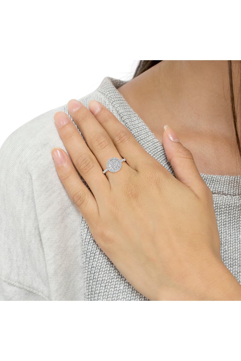 10KT White Gold 1.0 cttw Diamond Cocktail Ring, Alternate, color, White