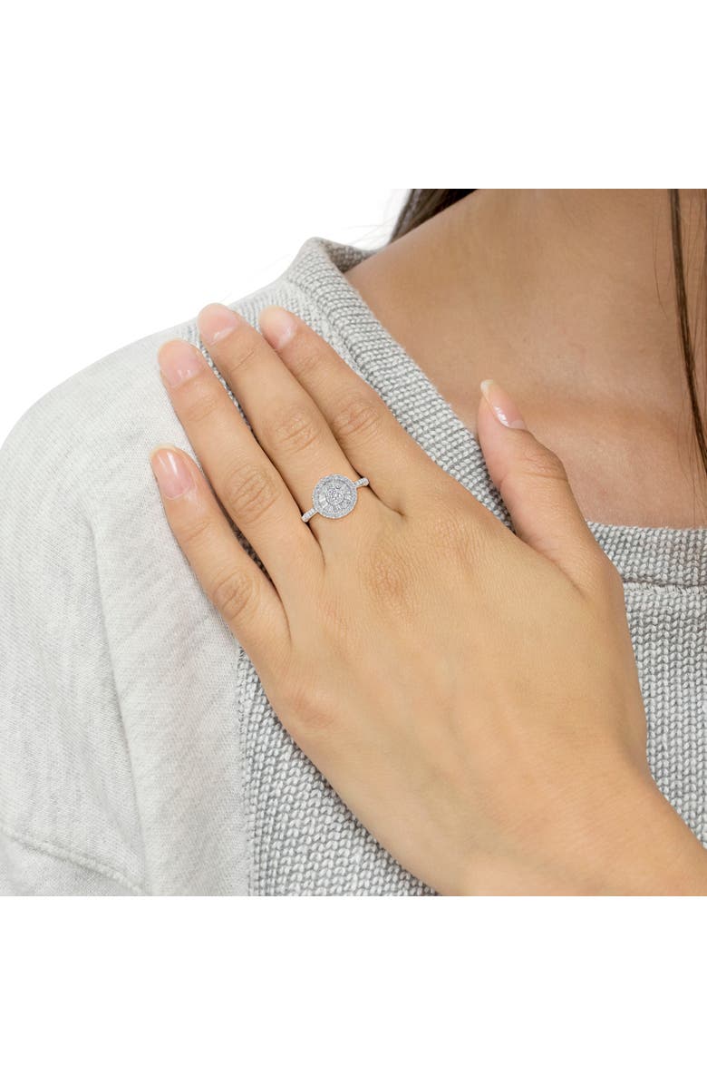 Haus of Brilliance 10KT White Gold 1.0 cttw Diamond Cocktail Ring, Alternate, color, White