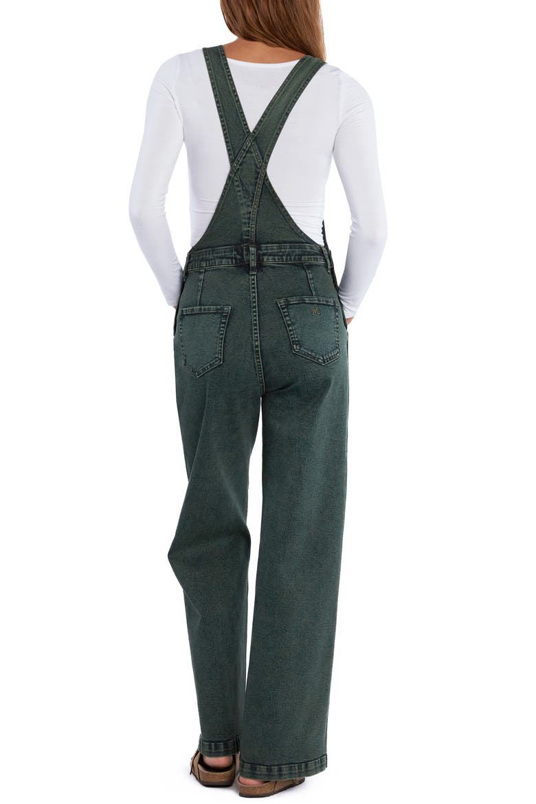 Harriet Denim Overalls, Alternate, color, HERB GREEN