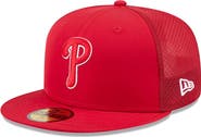 New Era Men's New Era Red Philadelphia Phillies 2026 Batting Practice 59FIFTY Fitted Hat