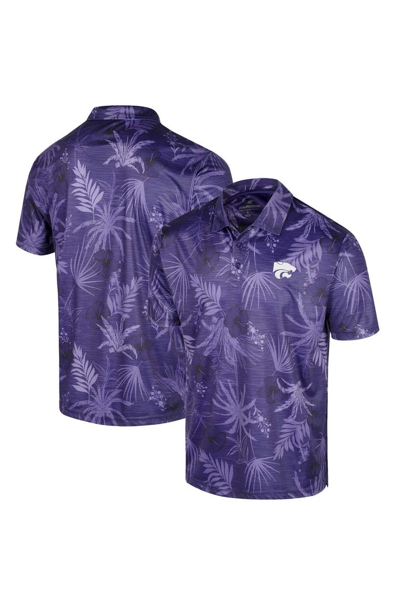 COLOSSEUM Men's Colosseum Purple Kansas State Wildcats Palms Team Polo, Main, color, 