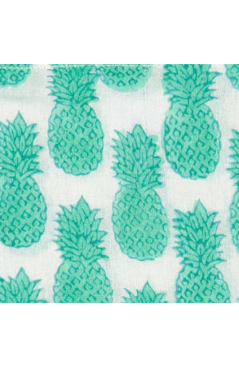 Mer St. Barth Mini Eva Girl's Dress, Alternate, color, Pineapple Crush Lagoon