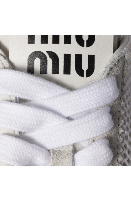 Shop Miu Miu Plume Mesh Low Top Sneaker
