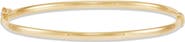 Frankie & Zoe 14K Yellow Gold Hollow Hinged Bangle Bracelet
