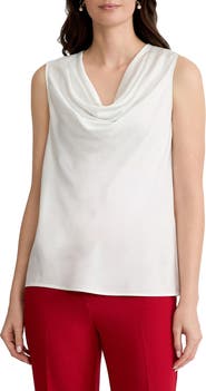 KASPER Cowl Neck Sleeveless Top