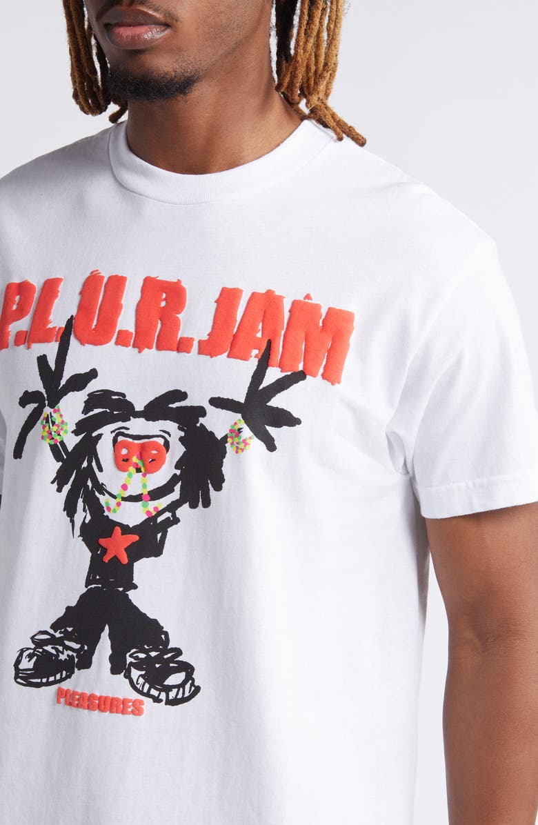 PLEASURES P.L.U.R. Jam Cotton Graphic T-Shirt, Alternate, color, 