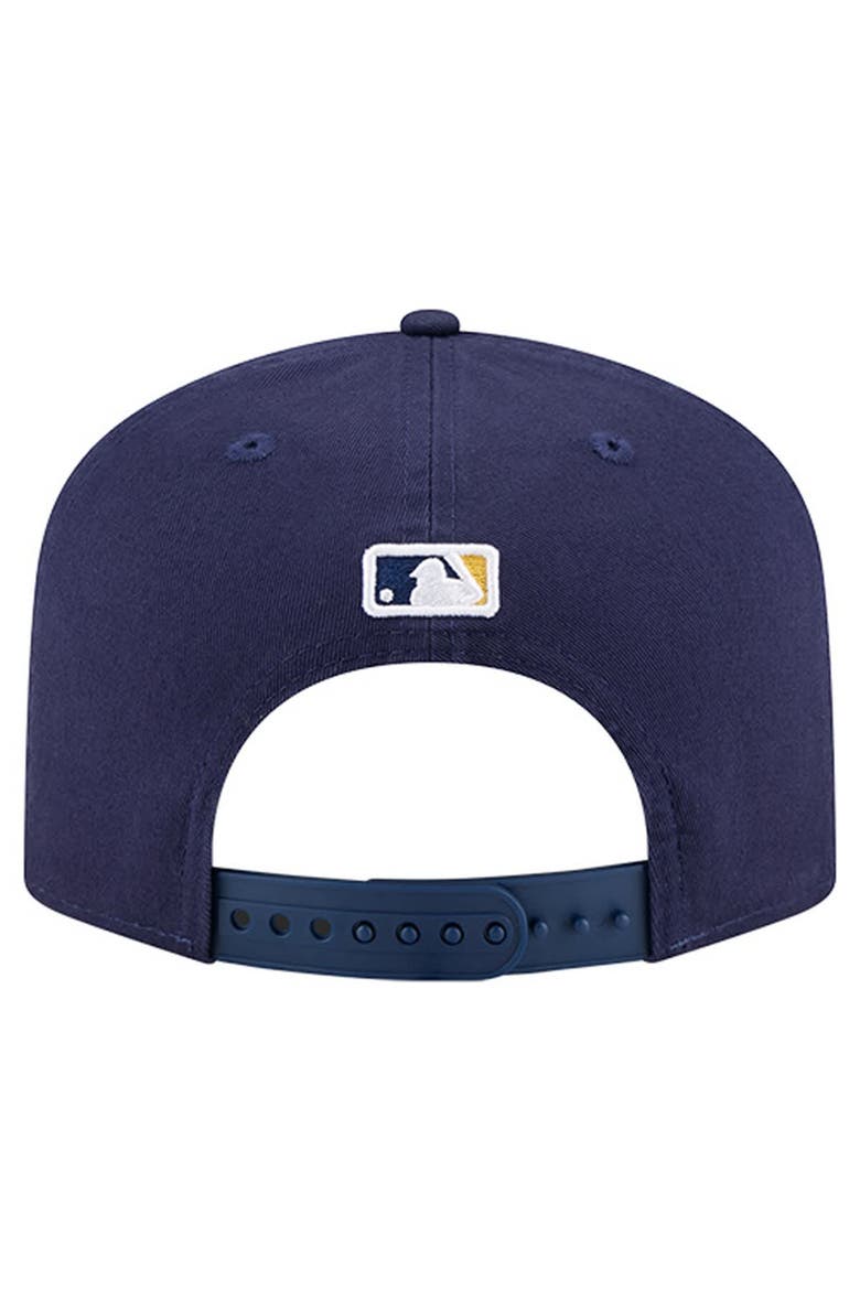 Men's New Era  Navy Milwaukee Brewers Team 19TWENTY Adjustable Hat, Alternate, color, Navy