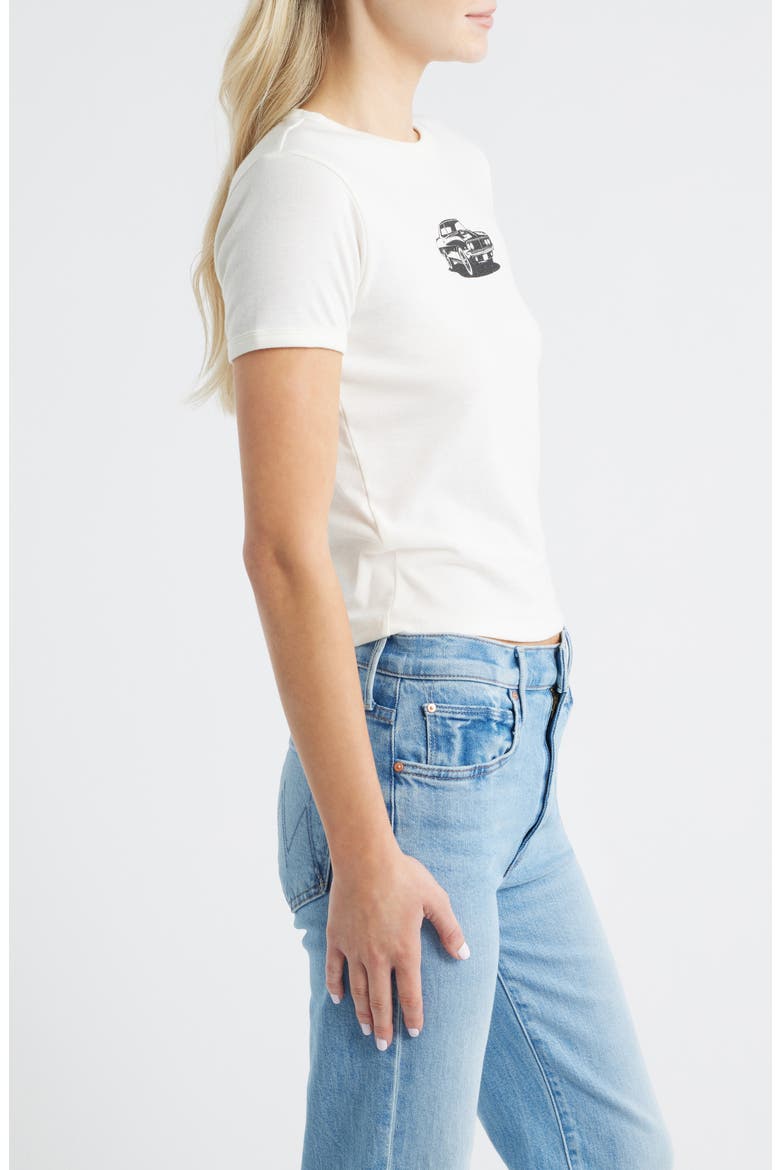 Muscle Car Baby Tee, Alternate, color, MARSHMALLOW