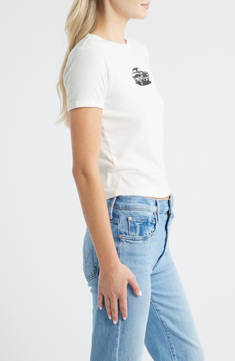 Vinyl Icons Muscle Car Baby Tee, Alternate, color, Marshmallow