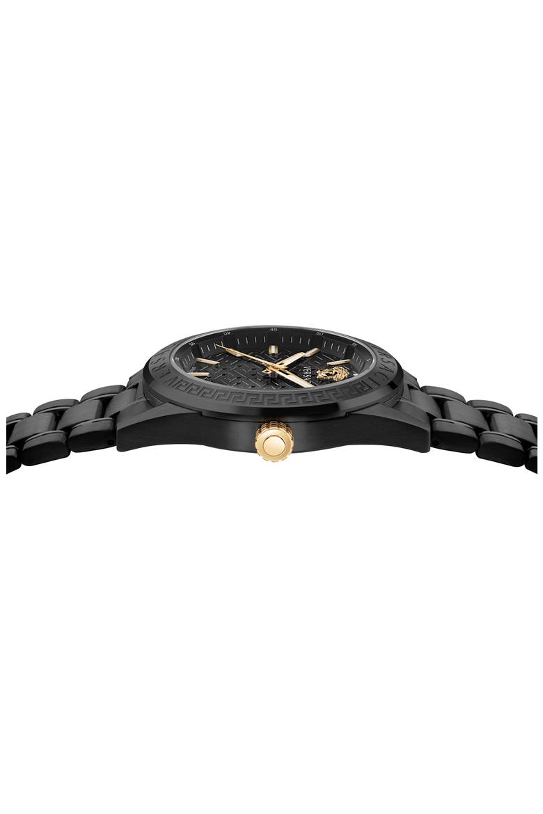 V-Code Bracelet Watch, 36mm, Alternate, color, BLACK