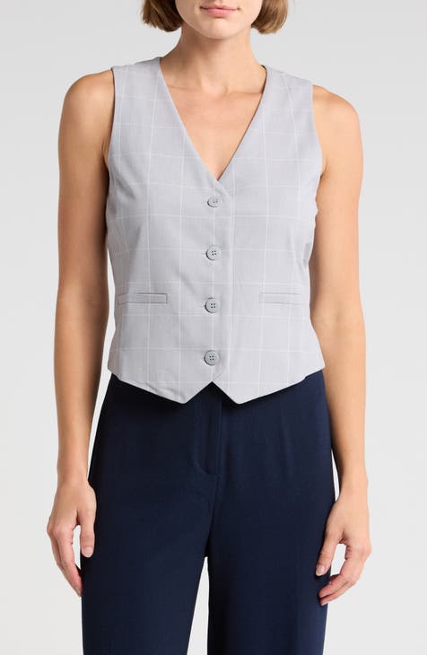 Patterned Tailored Vest