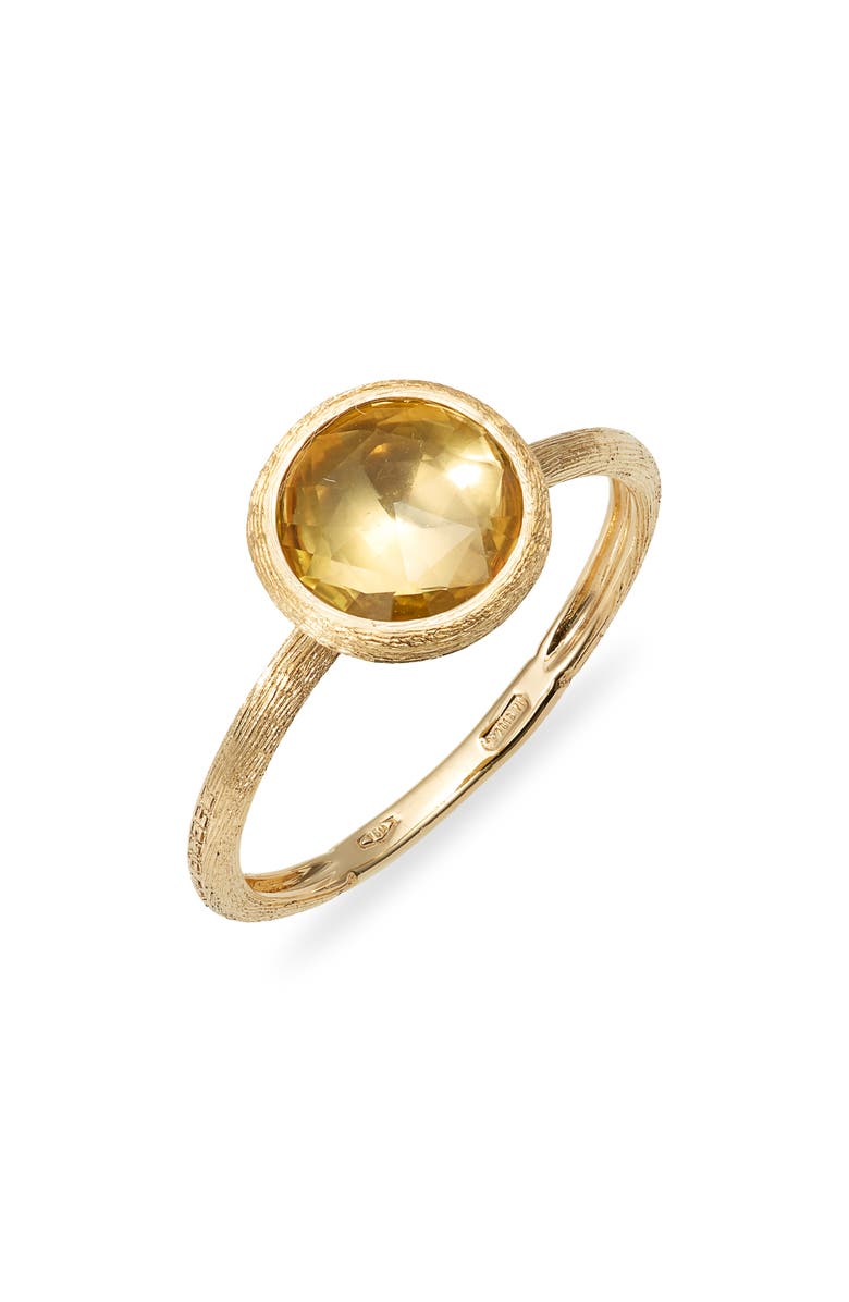 Marco Bicego Jaipur Color Lemon Quartz Ring, Main, color, Yellow Gold/ Quartz