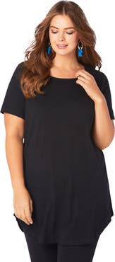 Roaman's Plus Size Ultimate Criss Cross Back Tunic