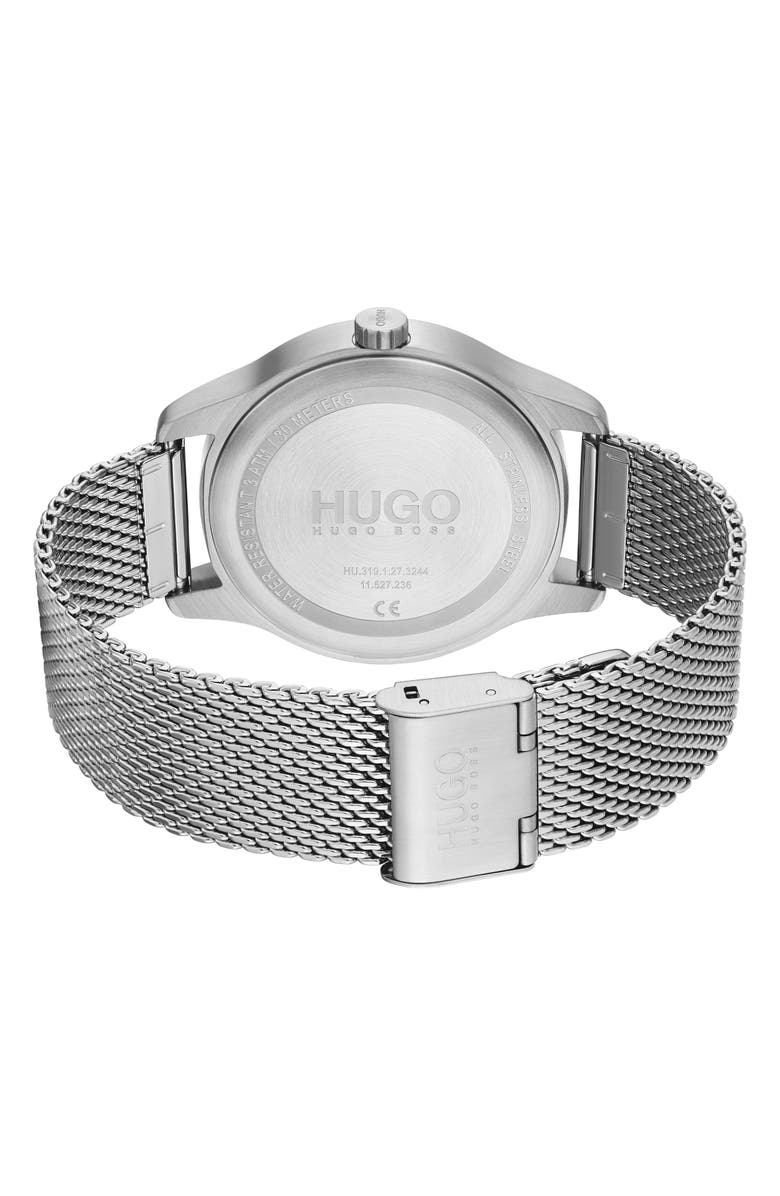 BOSS Dare Mesh Strap Watch, 42mm, Alternate, color,