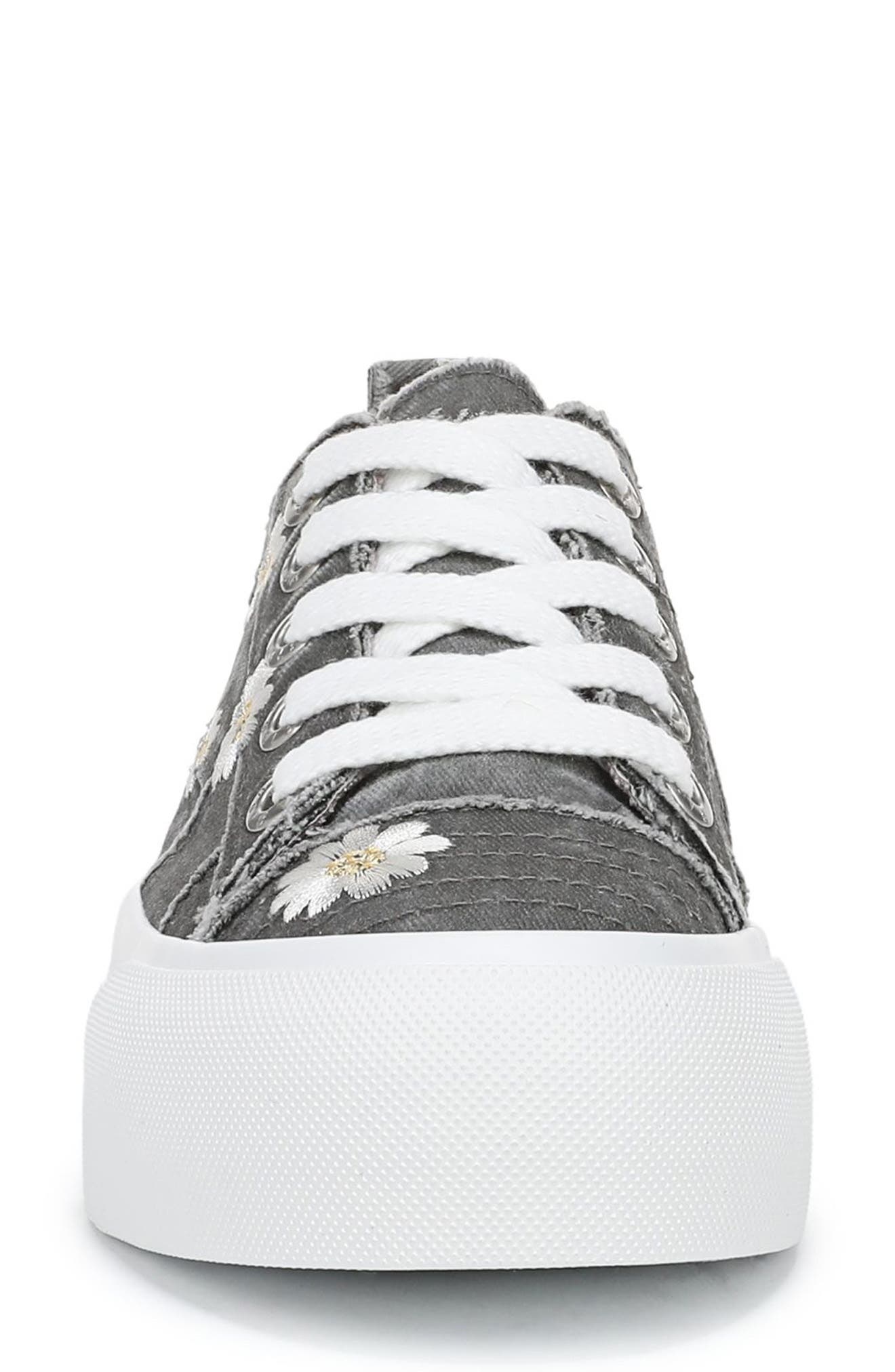 Blowfish Malibu Sadie Sun Platform Sneaker, Alternate, color, Charcoal Embroidered Fabric