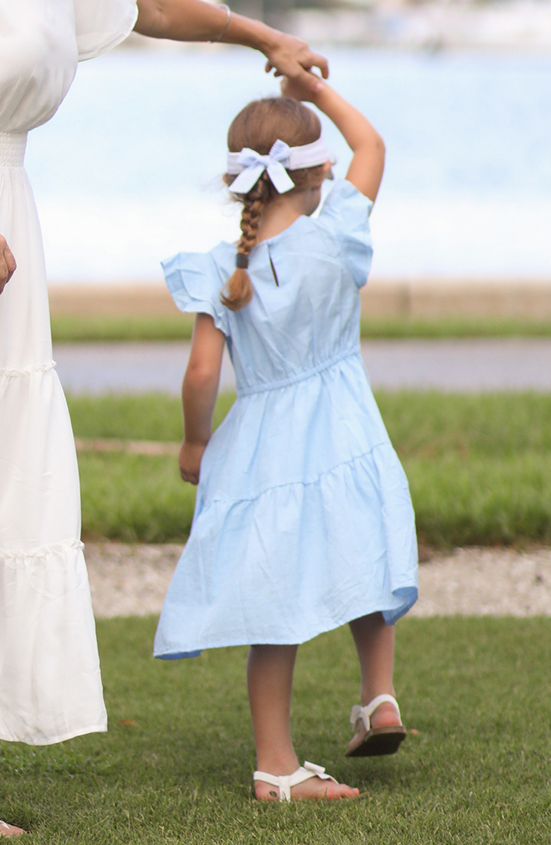 Bits & Bows Golf Clubs Twill Bow Visor, Alternate, color, White