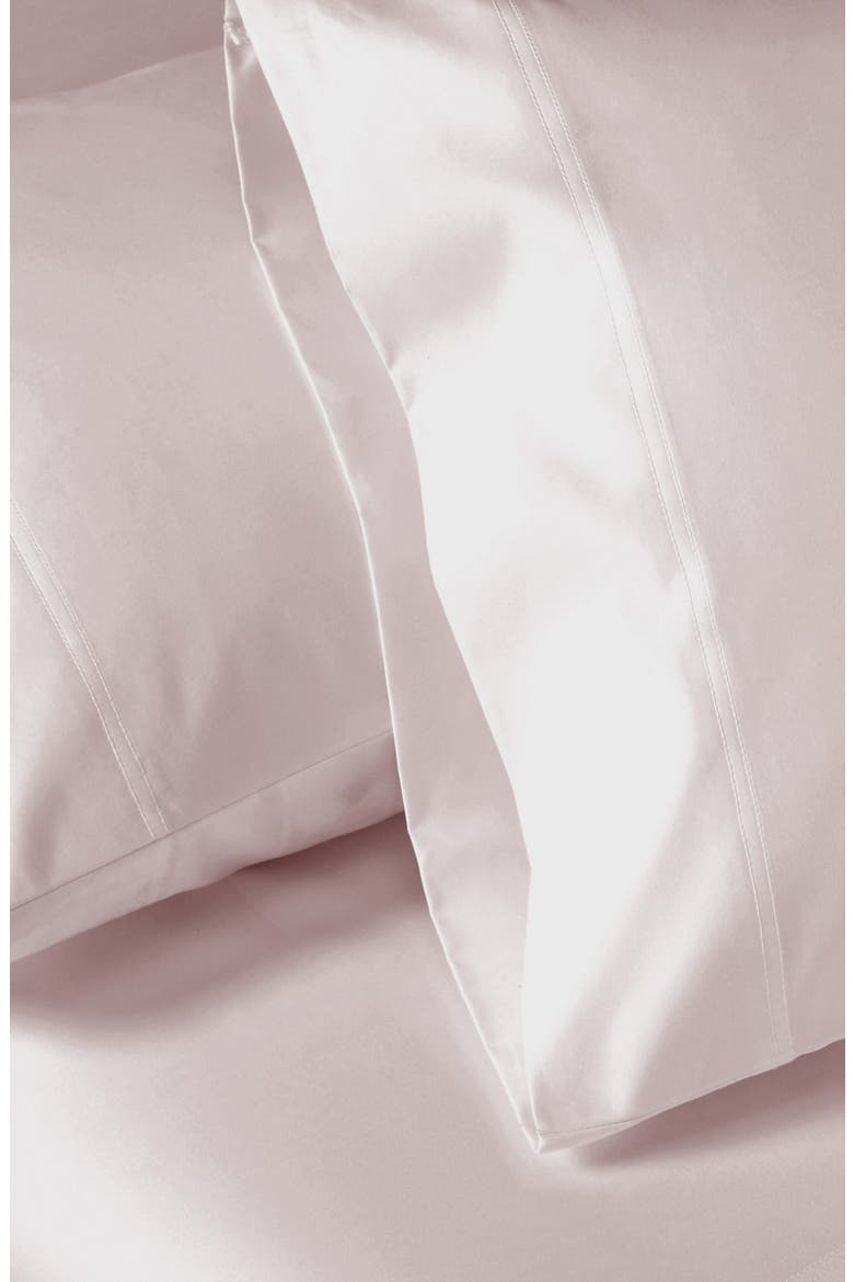Set of 2 Pillowcases - Hotel Luxe 800 Thread Count 100% Cotton Sateen, Alternate, color, Soft Rose