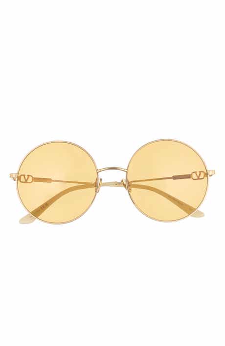 Valentino 50mm Round Sunglasses