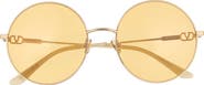 Valentino 50mm Round Sunglasses