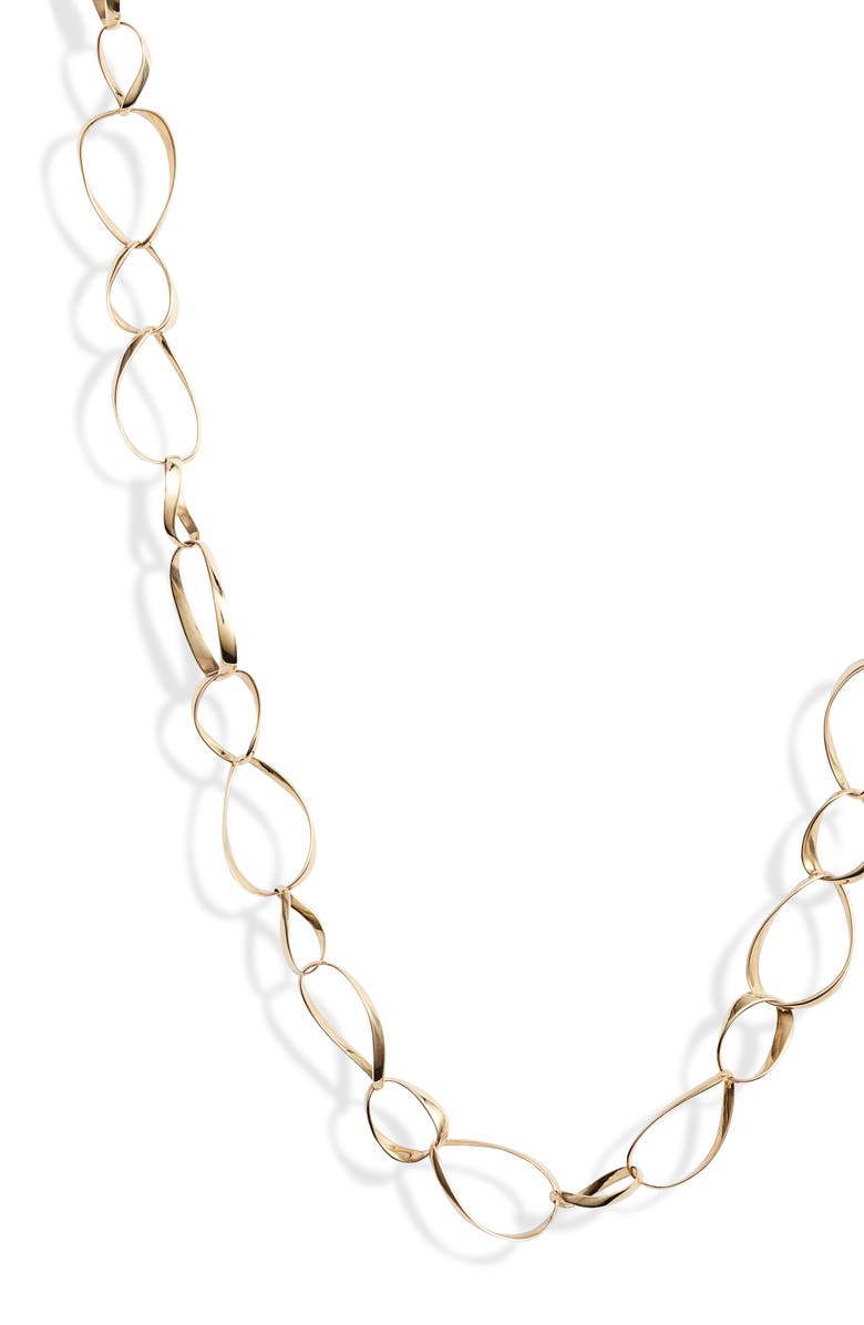 Bony Levy Long 14K Gold Oval Link Necklace, Alternate, color,