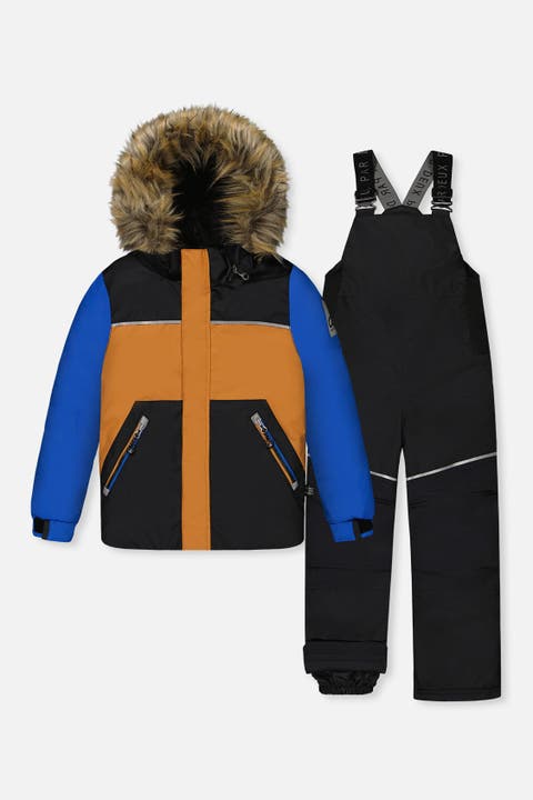 Discover Colorblock Jacket Snow Pants Two Piece Snowsuit
