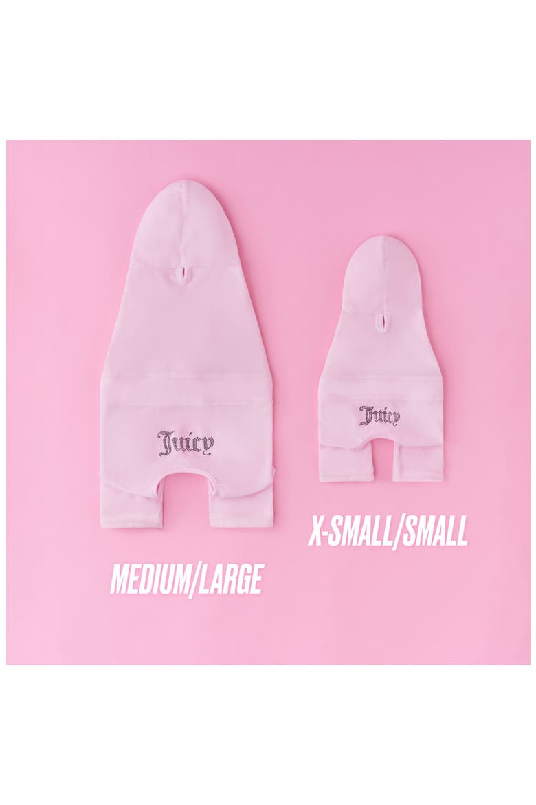 Velour Dog Tracksuit, Alternate, color, PINK