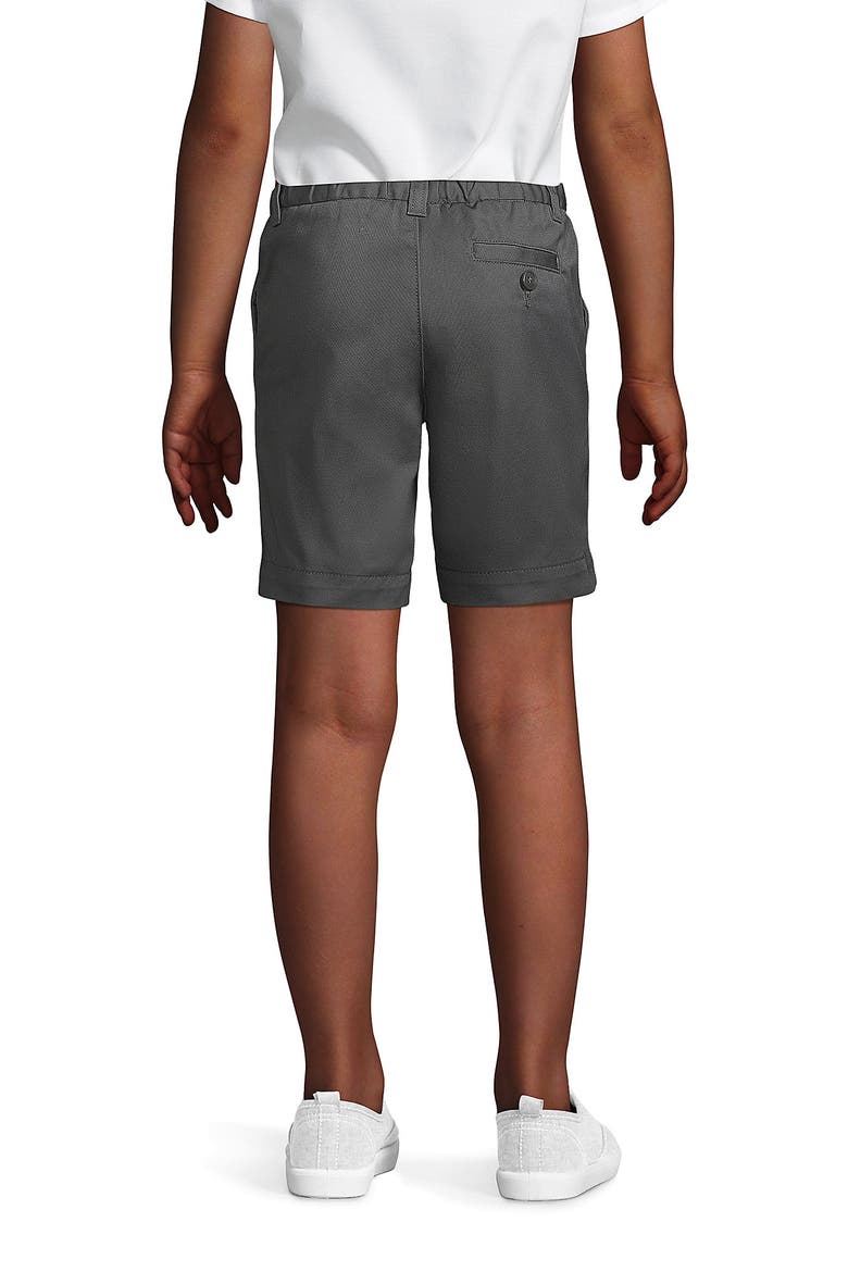 Girls Plain Front Blend Chino Shorts, Alternate, color, Arctic Gray