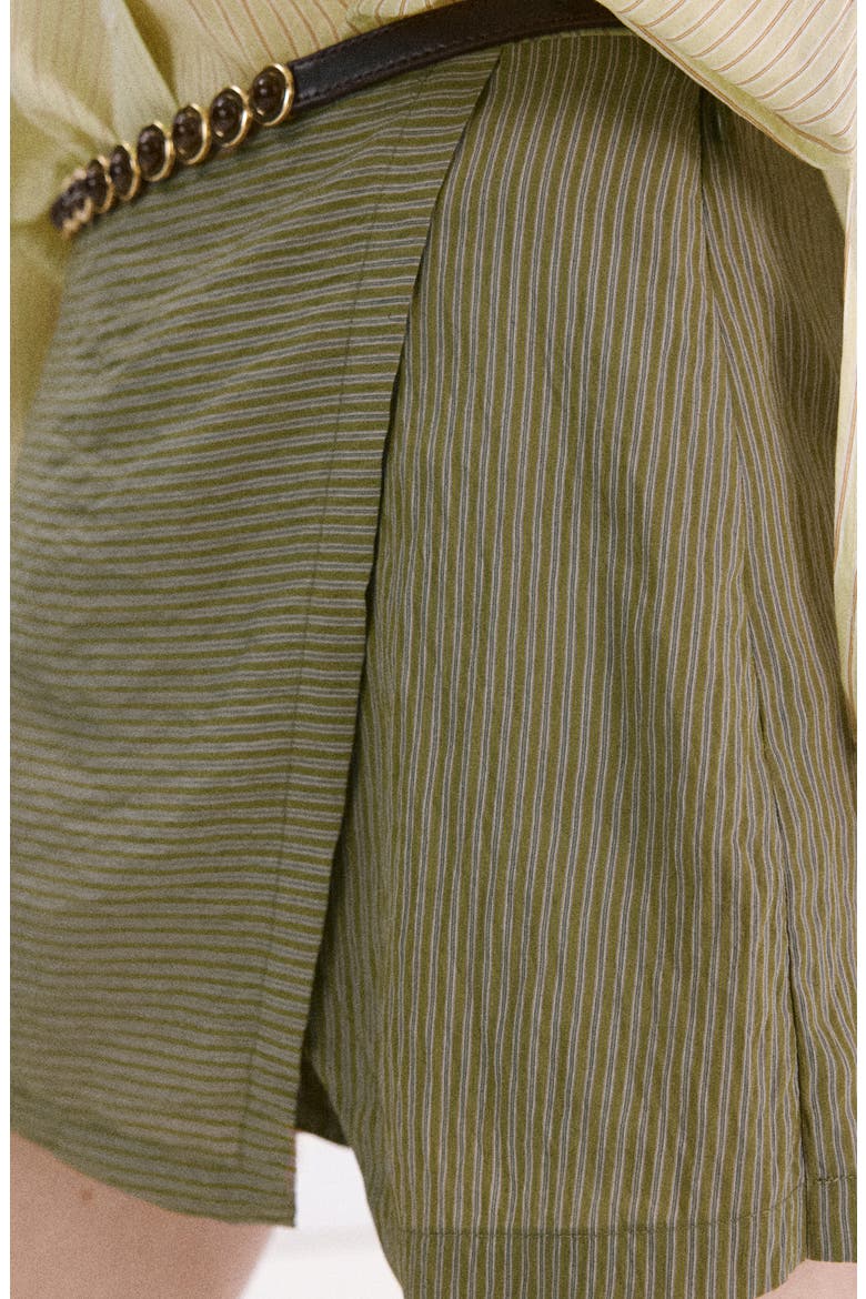 Striped Skort, Alternate, color, GREEN
