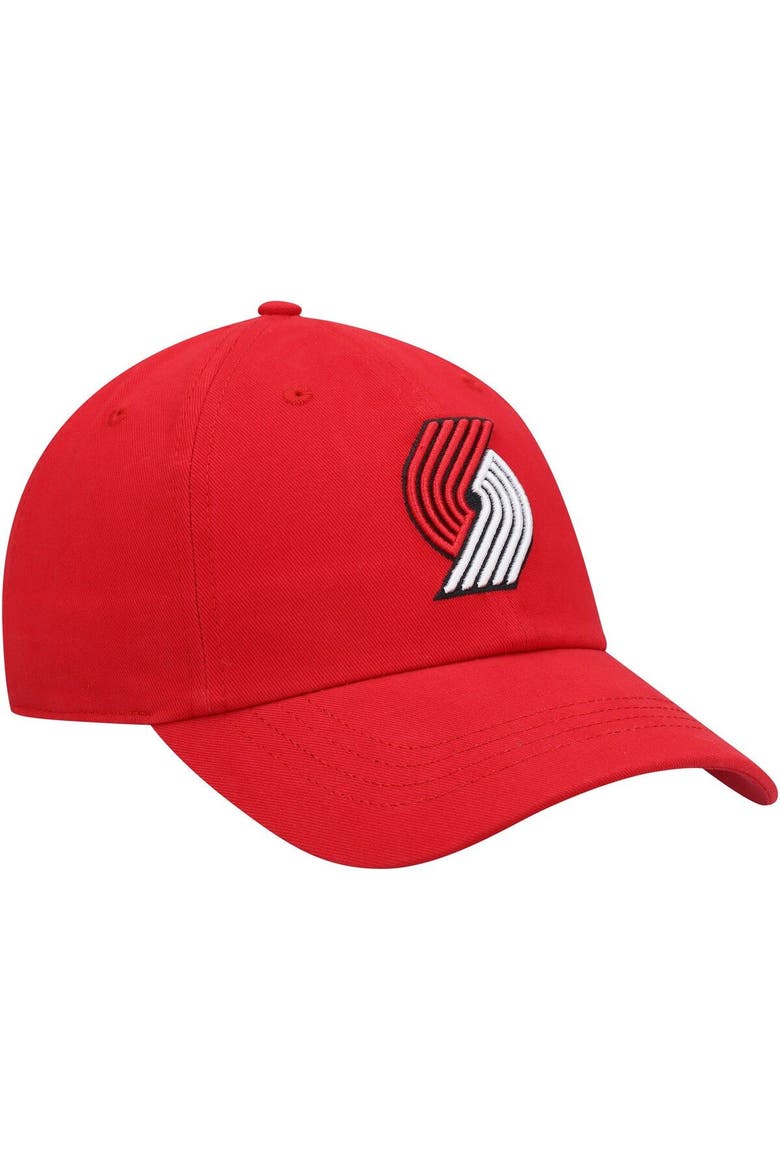 Women's '47 Red Portland Trail Blazers Miata Clean Up Logo Adjustable Hat, Alternate, color, Red