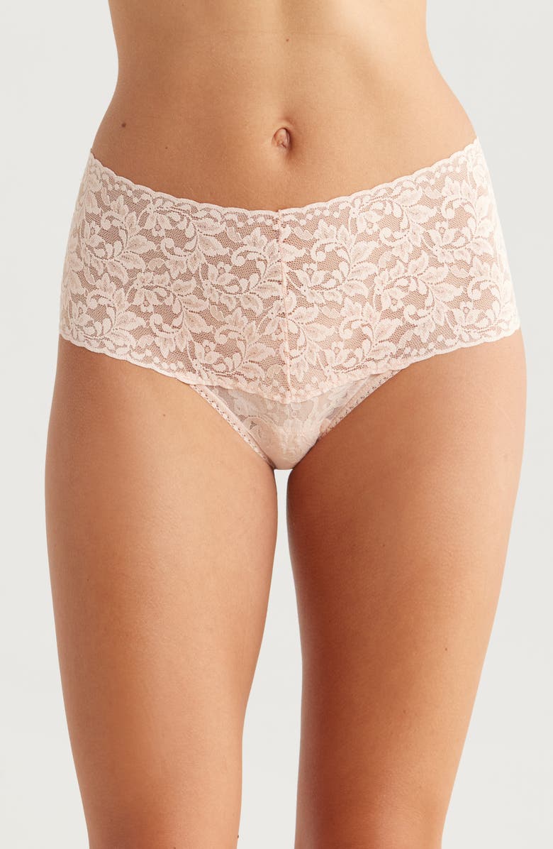 Hanky Panky Retro High Waist Thong, Main, color, Vanilla