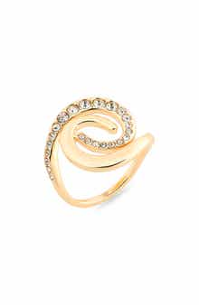 Cubic Zirconia Spiral Ring