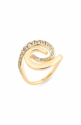 Cubic Zirconia Spiral Ring