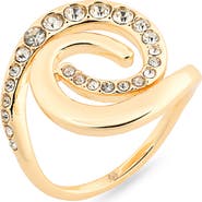 NORDSTROM RACK Cubic Zirconia Spiral Ring