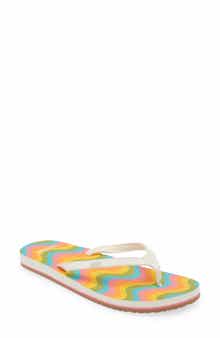 Sanuk Yoga Joy Rainbow Flip Flop
