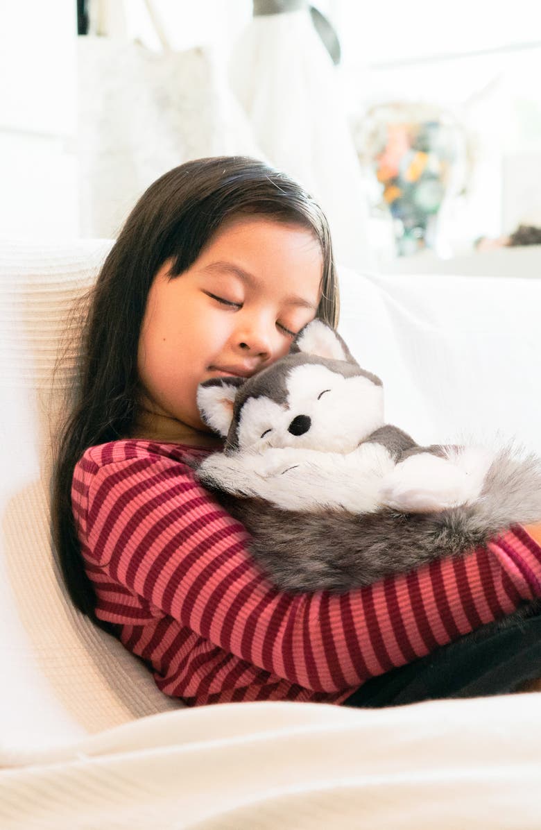 FAO Schwarz Big Tails Husky Plush Stuffed Animal, Alternate, color, Grey