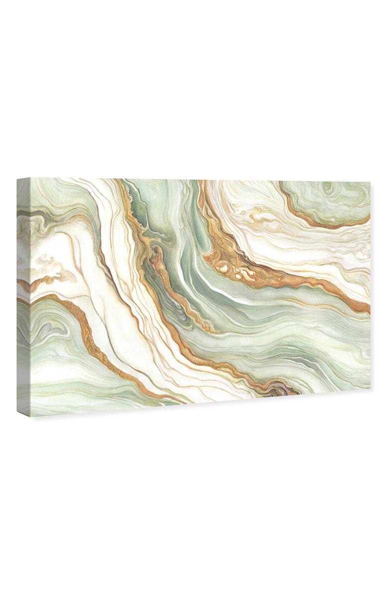 Wynwood Studio Green & Gold Canvas Wall Art, Alternate, color, Green