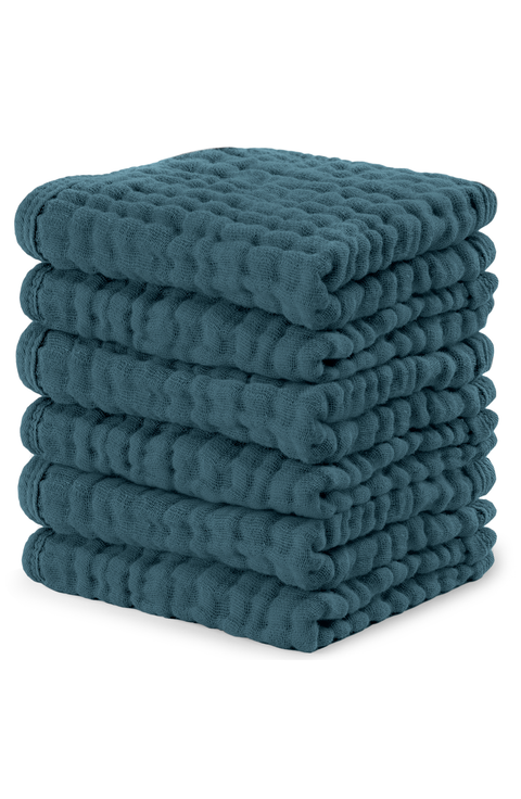 Muslin Washcloths - Pack of 6