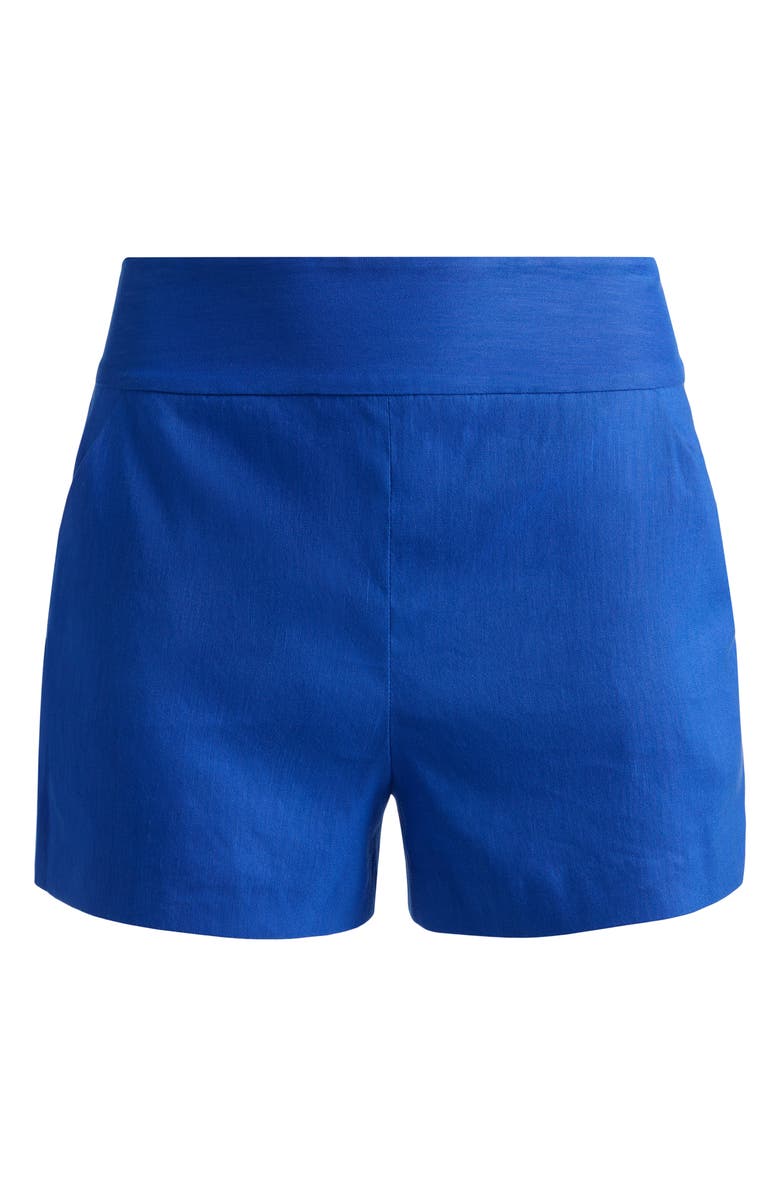 Alice + Olivia Donald High Waist Shorts, Alternate, color, Blue Iris