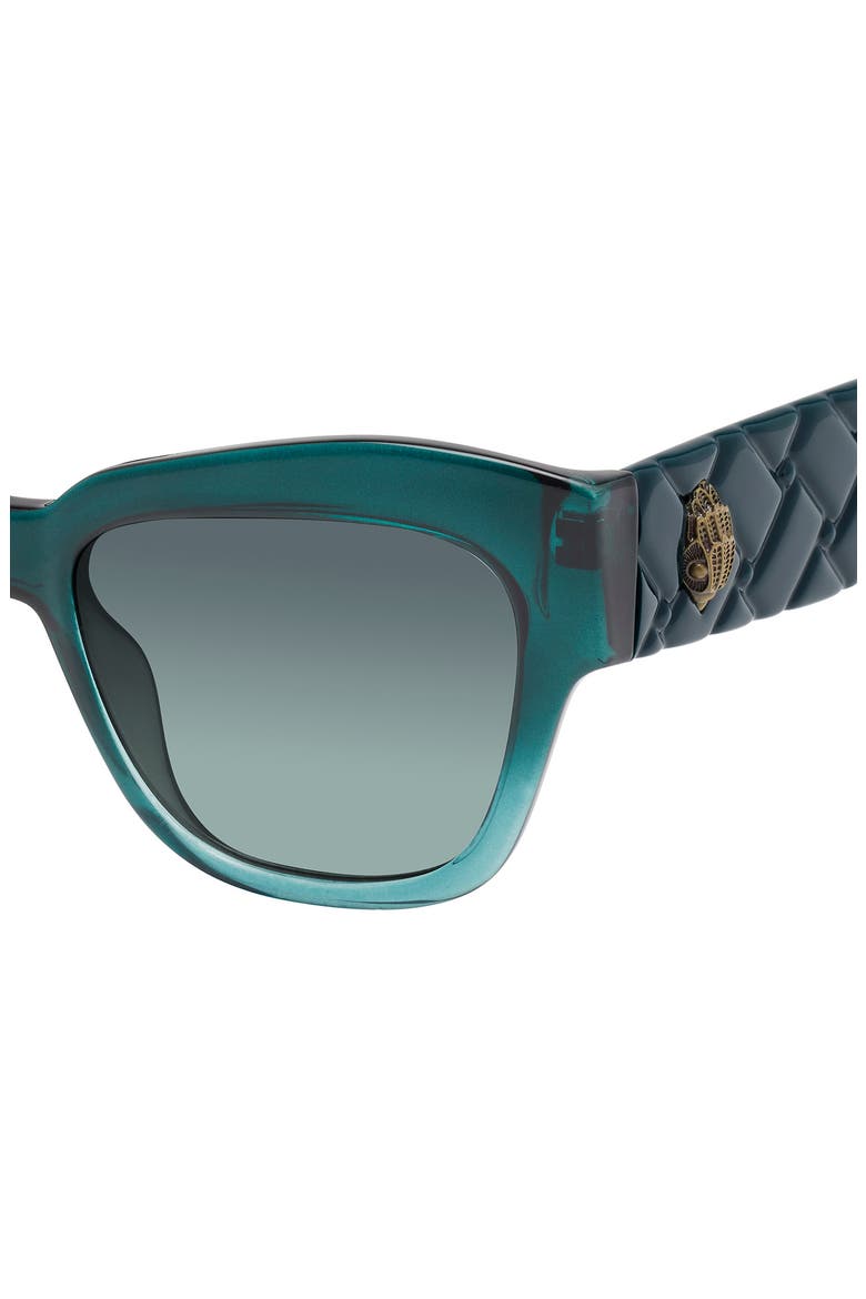 53mm Cat Eye Sunglasses, Alternate, color, GREEN/ GREEN GRADIENT