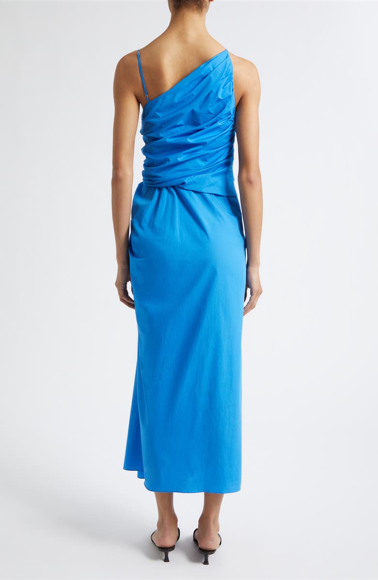 A.L.C. Juno One-Shoulder Cotton Dress, Alternate, color, Cornflower