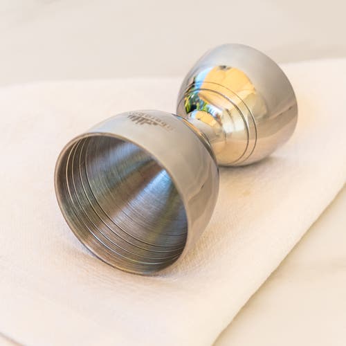 A Bar Above Bell Cocktail Jigger In Stainless Steel