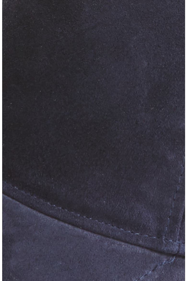 Marilyn Suede Baseball Cap, Alternate, color, NAVY SUEDE